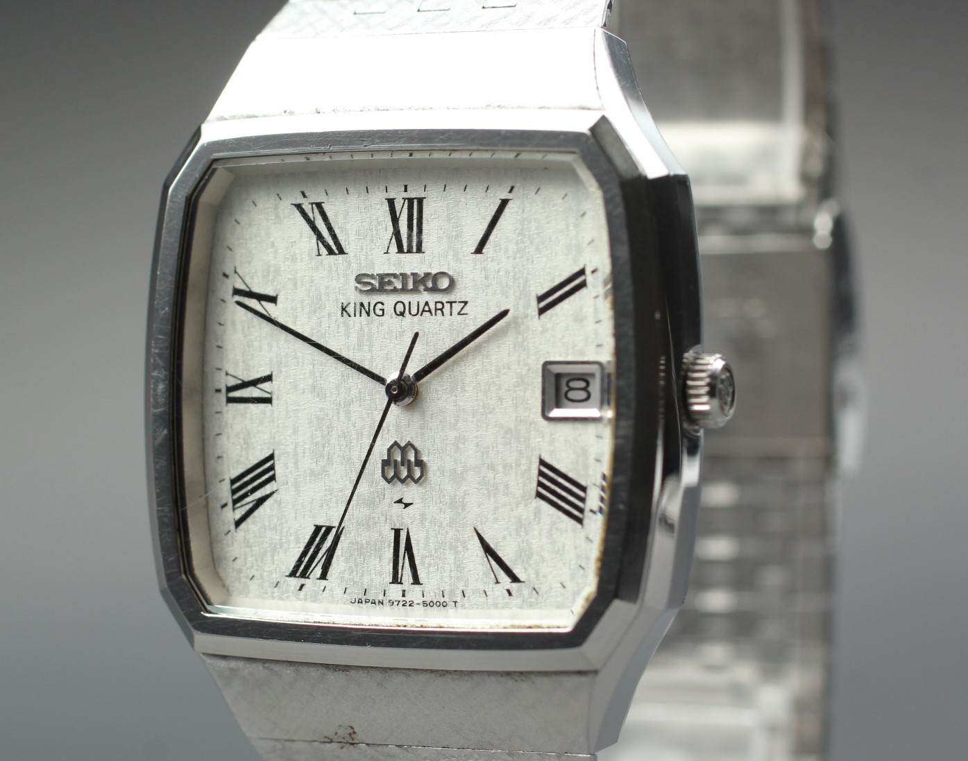 Roman Flack Mens King Rare Vtg Snow 9722-5000 MINT] Seiko [Near 1979 Twin Quartz - vintagewatches.pk