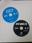 Nintendo Wii Game Lot: Wii Sports + Just Dance 2 - Disc Only - Tested & Working