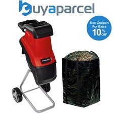 Einhell Garden Shredder 2500W GC-KS 2540 Leaf Branch Mulcher 80kg hr + 50L Bag
