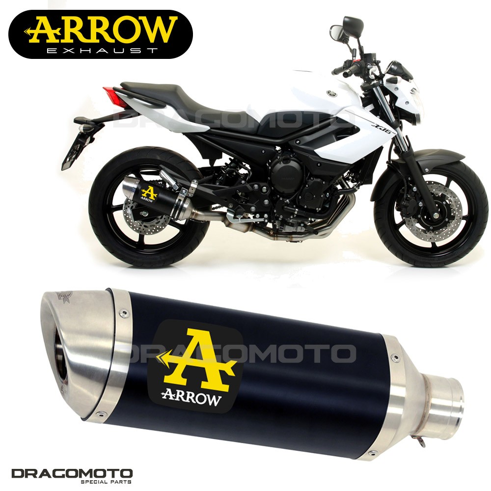 Silencieux YAMAHA XJ6 ARROW Noir finition premium en aluminium
