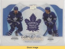 2021 Upper Deck Series 1 Clear Cut Foundations Auston Matthews Mitch Marner READ