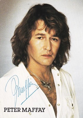 Peter Maffay - old card - original signed