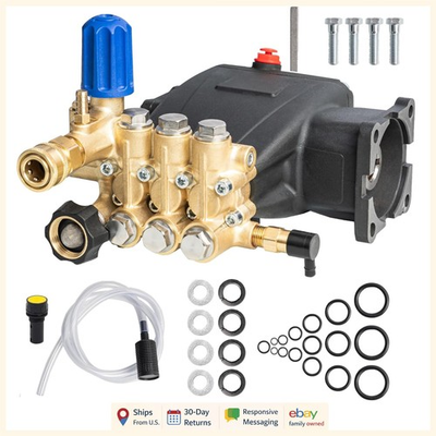 #ad Horizontal Triplex Pump for Pressure Washer with Easy Oil Level Inspection $287.99