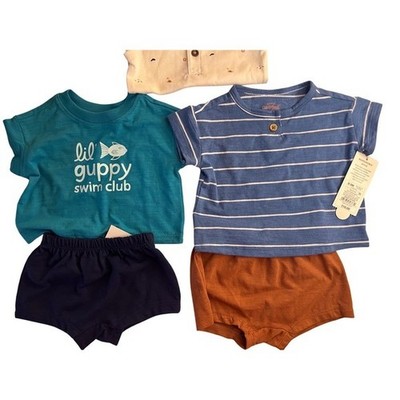 Baby 0-3M Clothes Set Outfit Cat & Jack Carter's Summer Top Bodysuit Shorts