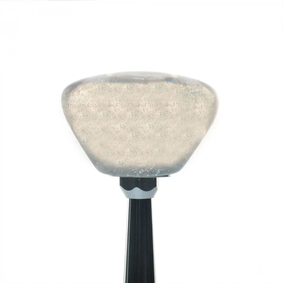 Perilla de cambio de escamas de metal retro transparente amarillo DeLorean con palanca de cambios de inserción M16x1,5 Foto 3 de 4