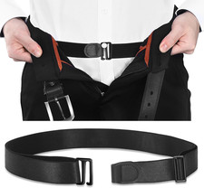 Shirt Stays for Men, Designed in France, .-Inch Wide, Aluminum Buckle, Adjustabl