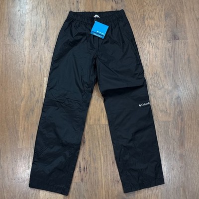 Columbia Pants Mens S Black Rebel Roamer II Omni Tech Waterproof Rain Trousers