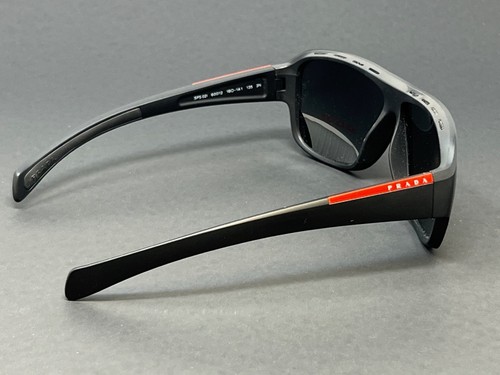 Prada Rossa SPS02I-1BO1A1 Matte Black 60mm Square Men's Sunglasses Italy - Picture 5 of 9