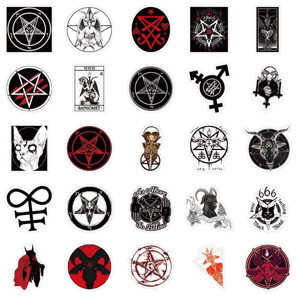 Adesivo Per Auto 666 Teufel Satan – 10x10 Cm – 18 Colori Disponibili – Made In Germany – Regalo Autoadesivo