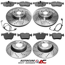 PER RANGE ROVER EVOQUE TD4 HSE SET DISCHI E PASTIGLIE FRENO FORATI ANTERIORI/POSTERIORI 15-19