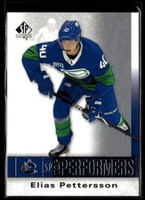 2020-21 SP Authentic Top Performers Elias Pettersson Vancouver Canucks #TP-EP