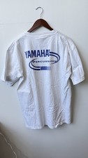 Vintage White Yamaha Percussion Drums Tee Shirt XL