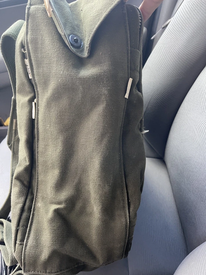 Turner Industries Lona Pesada Verde Oliva Kit Médico Mochila Nuevo Antiguo Stock Foto 3 de 4