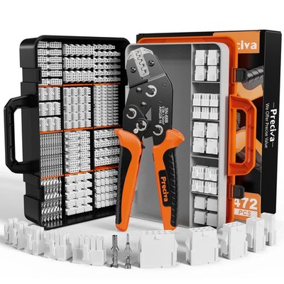 Mini-Fit Jr Kit Crimping Tool, with 12 Types 2-10 Pin Molex 4.2mm Connector, ...