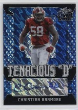 2021 Leaf Metal Draft Tenacious D Blue Marble 33/40 Christian Barmore Auto 6f7