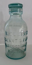 Vintage Mellin's Infant's Food Bottle - Doliber-Goodale Co - Boston