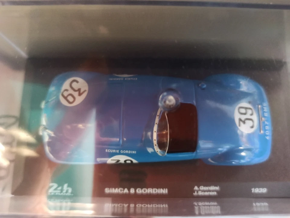 24h Le Mans Collection - Simca 8 Gordini 1939 - nr 83. Modellino 1/43 Die Cast - Immagine 3 di 4