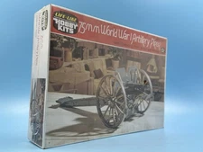 Vintage 1970’s Life-Like 75mm World War I Artillery Piece 09692 Model Kit
