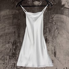 Show Me Your Mumu Flower Girl Dress 5T White Satin Toddler Wedding Cowl