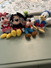 Walt Disney Classics Mickey And Friends Plush Mickey, Minnie, Donald Goofy
