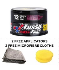Soft99 Fusso Coat 12 Months Car Wax Dark Colour - Uk Stock - Free Pads Cloths