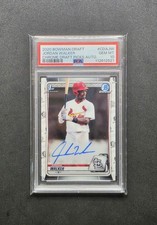 2020 Bowman Draft Jordan Walker 1st Chrome Auto PSA 10 💎🔥📈