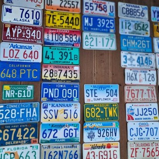 Nummernschilder USA 48 Stück original