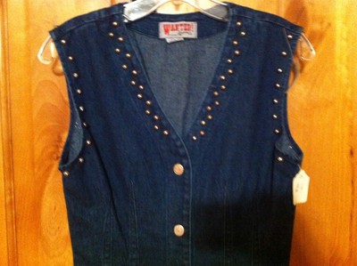 Robe En Denim Cloutée WANTED! By Beads - Taille XS - Style Texas - Neuf Avec étiquettes