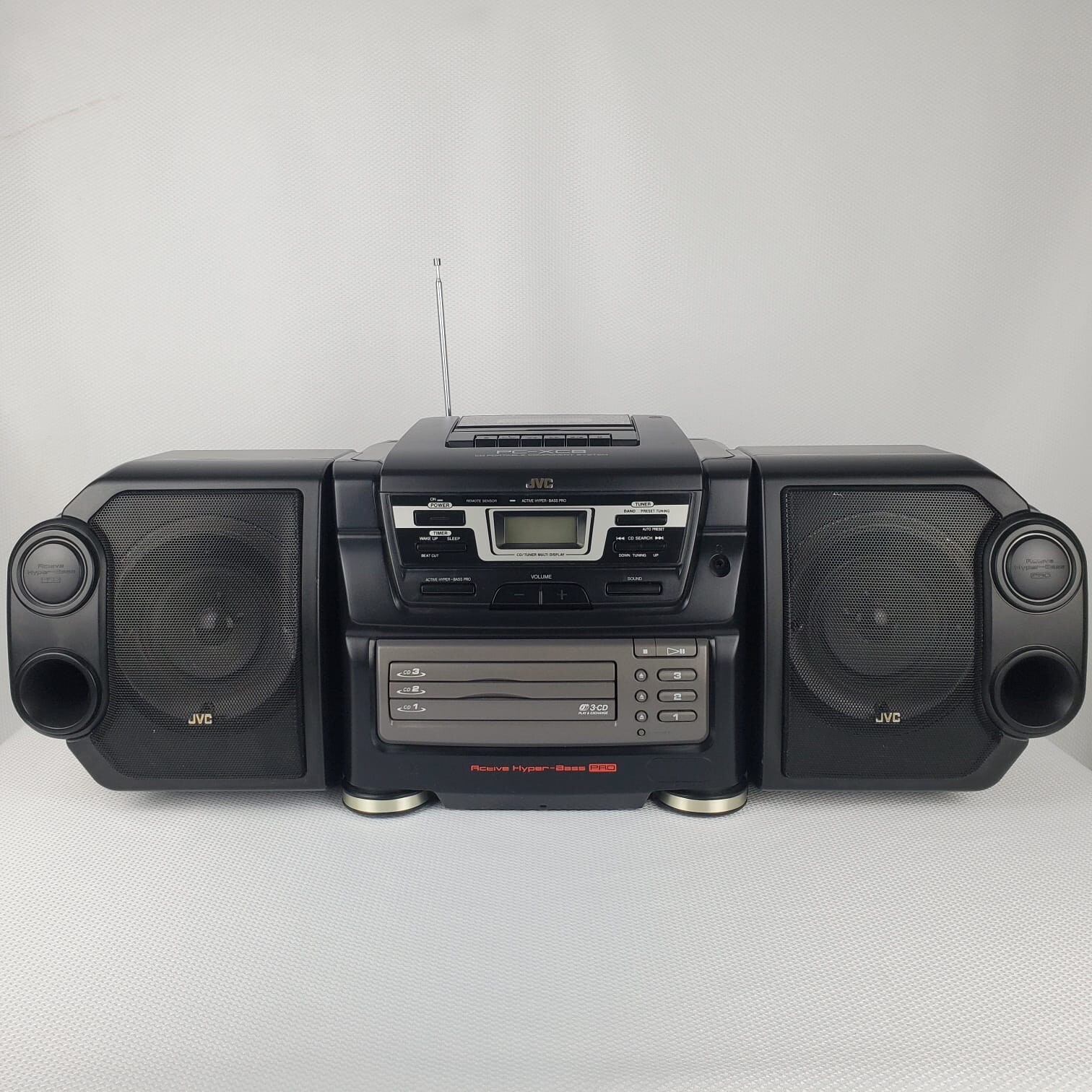 JVC PCXC8 Tape Tuner Portable Component System Boombox /CD Player