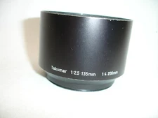 PENTAX TAKUMAR metal lens hood 135mm 2.5 , 200mm 4 , 58mm size , GUC #0344