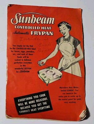  Sunbeam - Automatic Electric Frypan - Owners Manual - Vintage