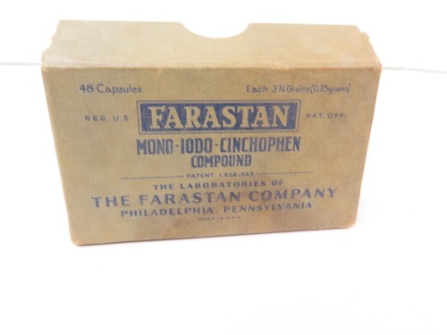 The Farastan Company Mono Cinchophen Compound Philadelphia Box Movie Prop - Picture 3 of 5