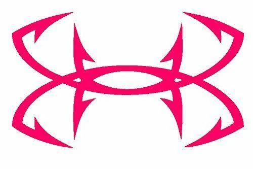 Under Armour Fish Hooks -Decal Logo Sticker