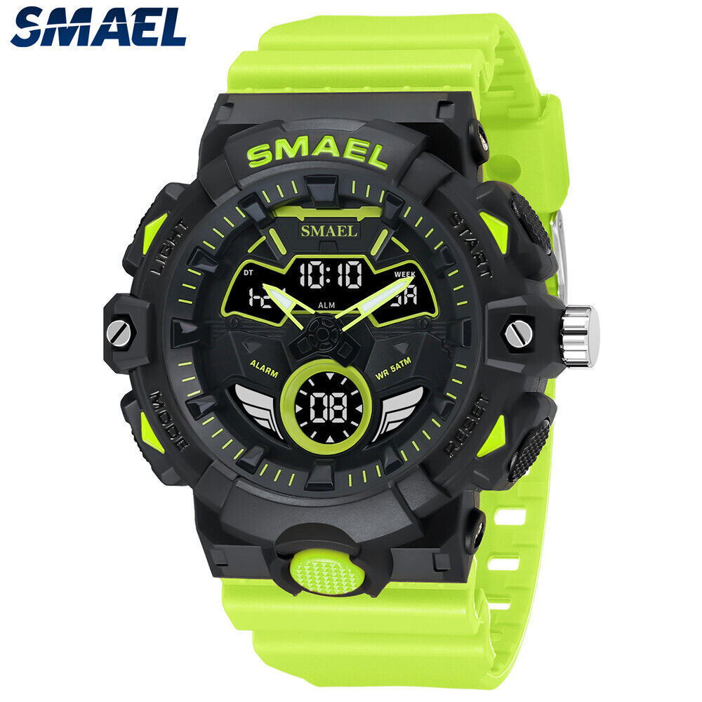 SMAEL Men Watch Sport Watches Big Boys Outdoor Wristwatch Male