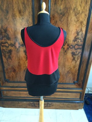 Designer Lawrence Steele Shirt schwarz/rot Gr  S
