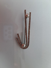 Bella Vecchia Spilla, 835 Argento Con Marcasite E Perla, 6,5cm