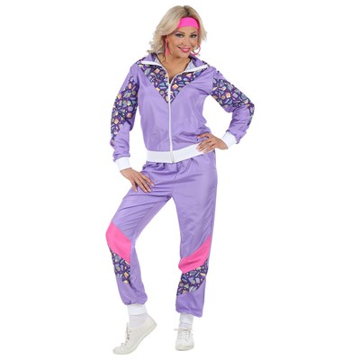 80er Jahre Kostüm Damen Jogginganzug Ghetto Queen Trainingsanzug Tussi Bad Taste