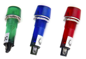 VERDE 8mm LED Pannello Indicatore SPIA 12V