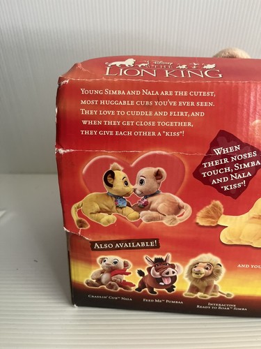 Rare HTF 2003 Hasbro Lion King Simba & Nala plush sweetheart best friends set - Picture 7 of 12