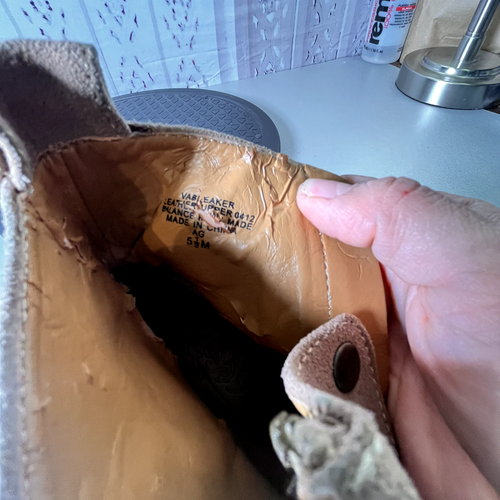Nine West Bleaker Womens Suede Chukka Bootie Size 5.5 Fold Over Zip Steampunk - Picture 3 of 12