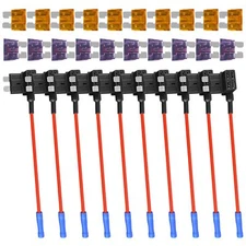 Fuse Taps Automotive 12v Upgraded 10pcs Car Inline Fuse Holder Addacircuit Fuse 