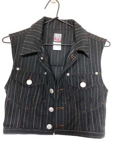 Jean Paul Gaultier Jeans Sleeveless Cropped Jacket Size Small (Never worn)