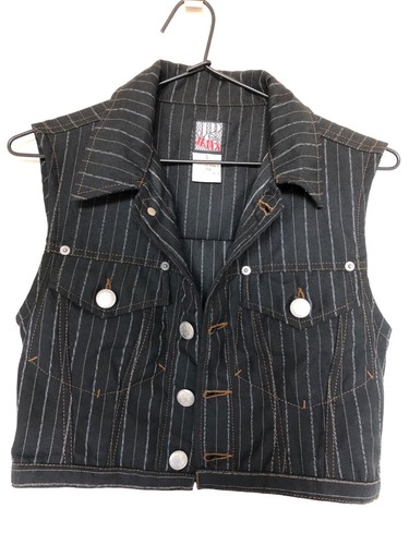 Jean Paul Gaultier Jeans Sleeveless Cropped Jacket Size Small (Never worn) - 第 1/8 張圖片