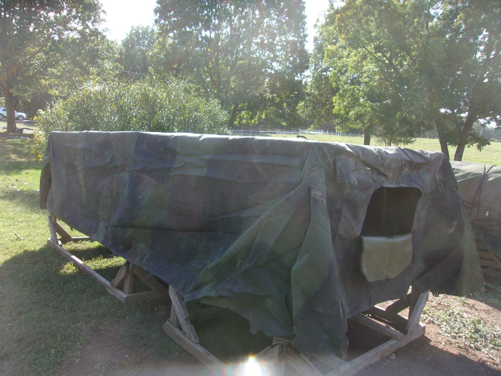 MILITARY SURPLUS CAMO TRUCK COVER 8 x13.5 x 3 5 TON NOT MTV SERIES
