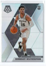 19-20 Mosaic Silver #204 Quinndary Weatherspoon Base Rookies Spurs