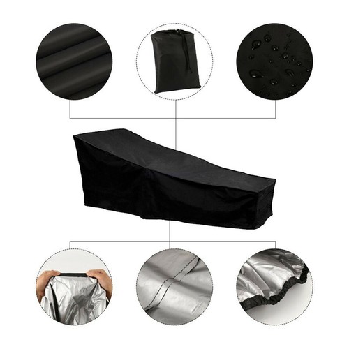 Waterproof Furniture Cover Heavy Duty Sun Lounge Covers Outdoor Bed Chair Cover - Picture 4 of 14