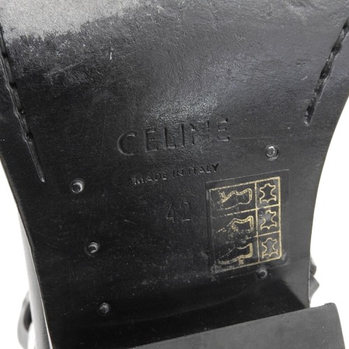 CELINE CELINE Biker Boots Shoes Side Zipper Men's Black 42 MG1202 shoes 42 black - Picture 6 of 6