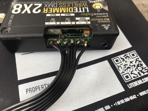 REPAIRED: Litegear LiteDimmer RC4 Wireless DMX 2x8 Lumen LiteMat Hybrid LED - Picture 6 of 6