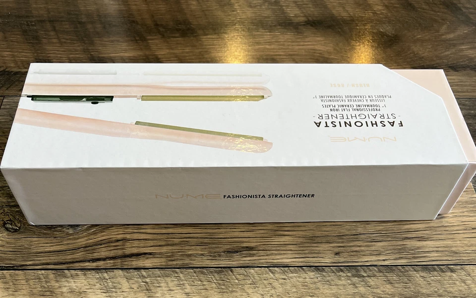 Alisador NuMe Fashionista 1" profissional ferro plano turmalina/cerâmica (rosa) - Imagem 3 de 3