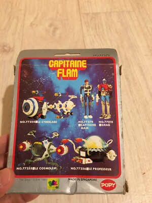 Figurine Capitaine Flam (POPY) - Johann - Souple - 1980 - RARE - Jamais Jouée